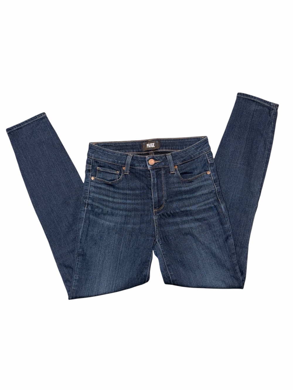 PAIGE Hoxton Ankle Skinny Dark Blue Women's Slim Jeans 26
